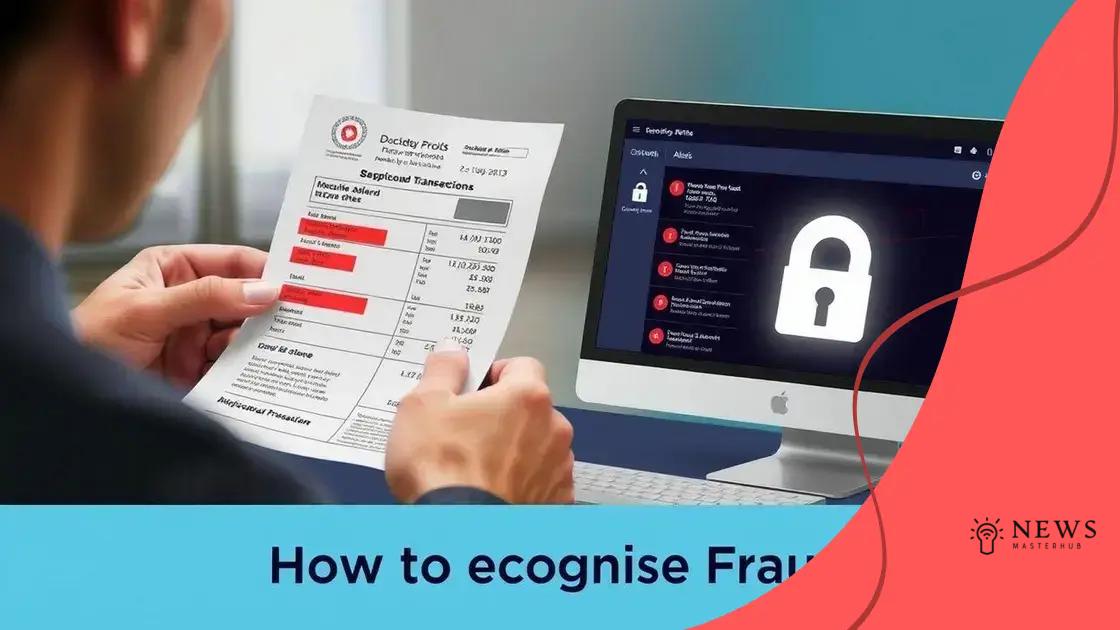 How to recognize potential fraud