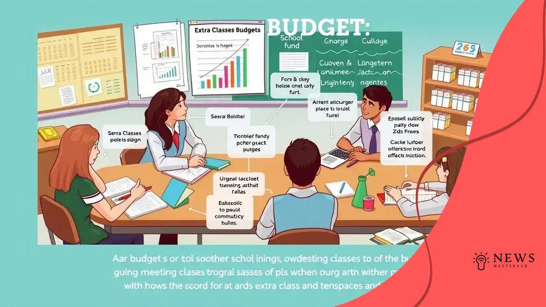 How funds are allocated to extra classes
