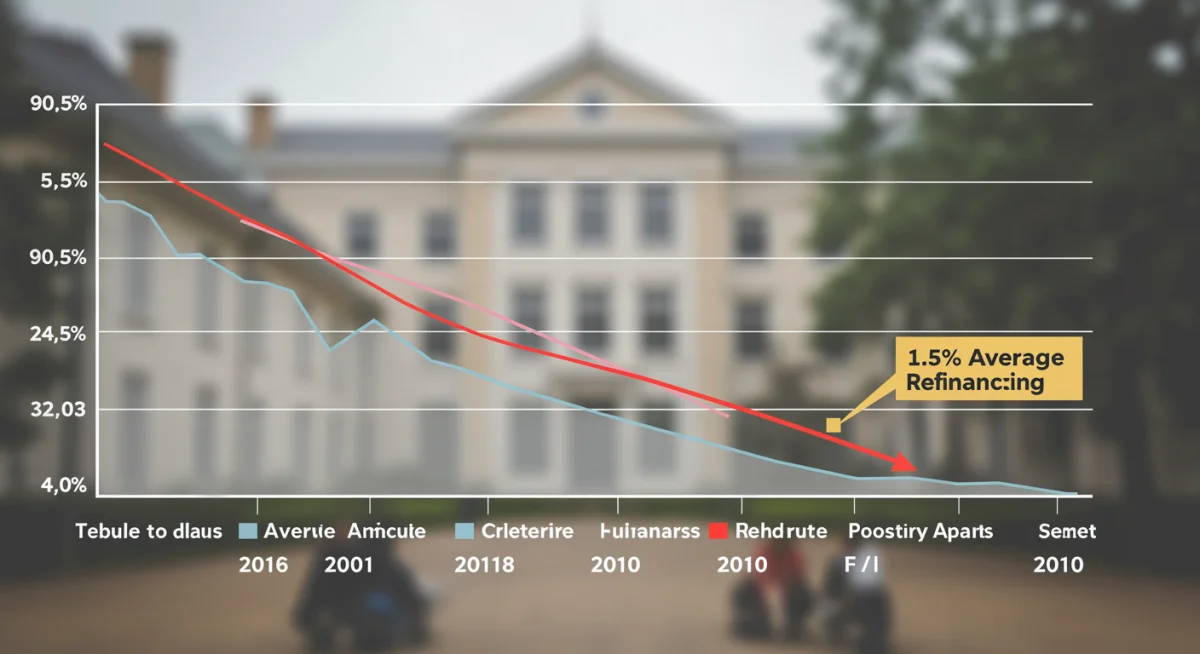 Graph showing average interest rate savings from student loan refinancing.