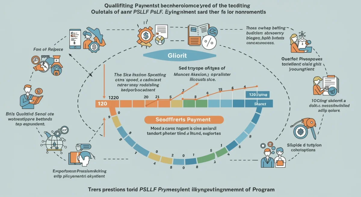 Infographic showing PSLF qualifying payments and employment types