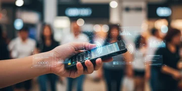 Contactless payment with smartphone at retail checkout in 2026