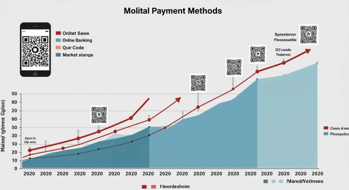 Infographic showing growth of digital payment methods 2020-2026