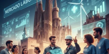 Futuro del mercado laboral español en 2026 con profesionales innovadores