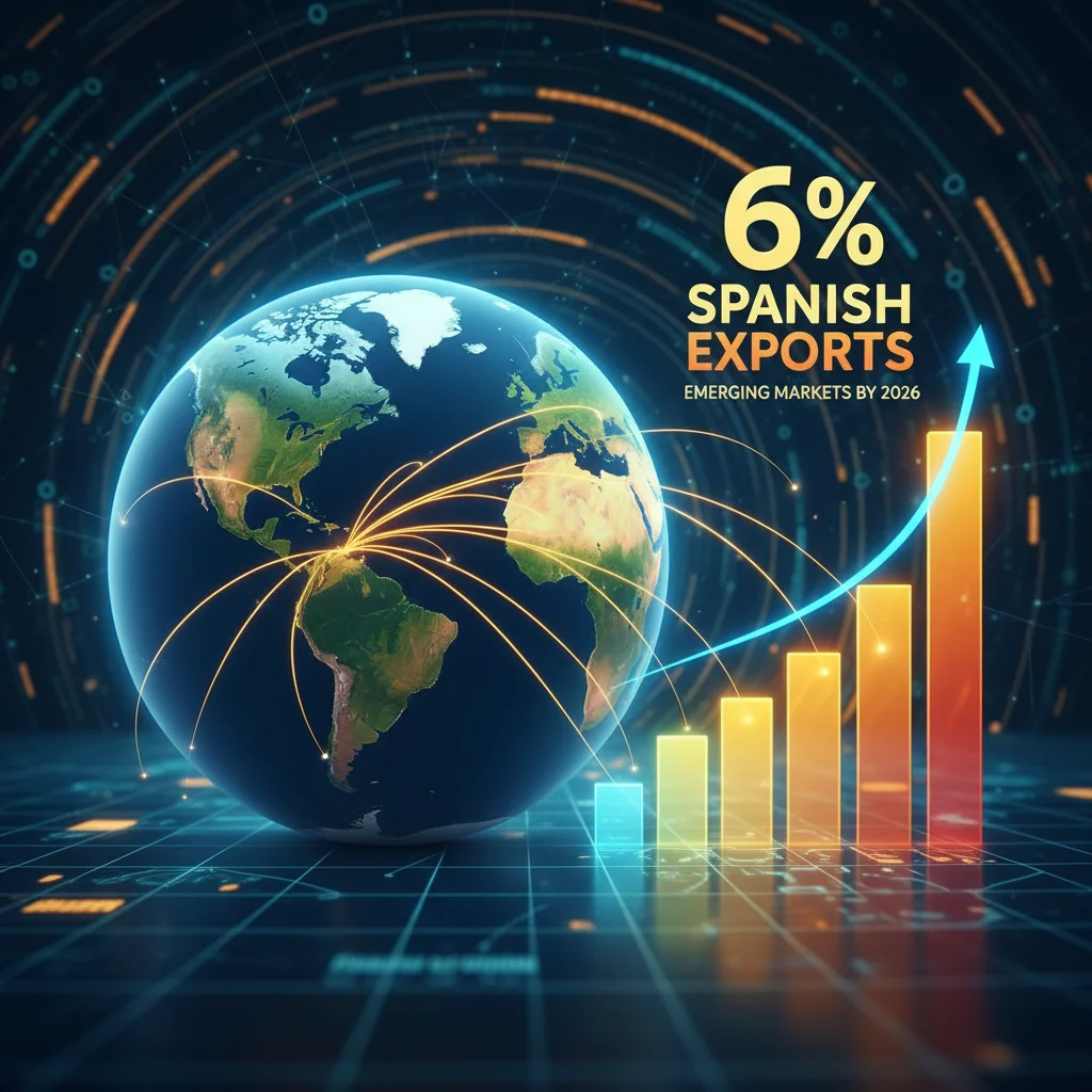 Globalización y Exportaciones Españolas: Crecimiento del 6% en Mercados Emergentes para 2026