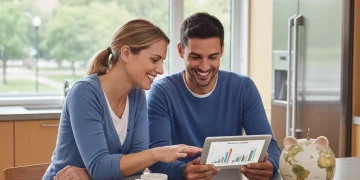 Pareja joven planificando su ahorro para la jubilación en 2026.