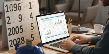 Persona planificando sus finanzas para lograr un ahorro forzoso de 1.500 euros en 6 meses con el método 50/30/20.