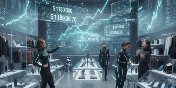 Dynamic pricing in retail with changing digital price tags and data algorithms.