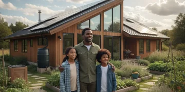 Family planning their estate in a changing climate with a resilient home