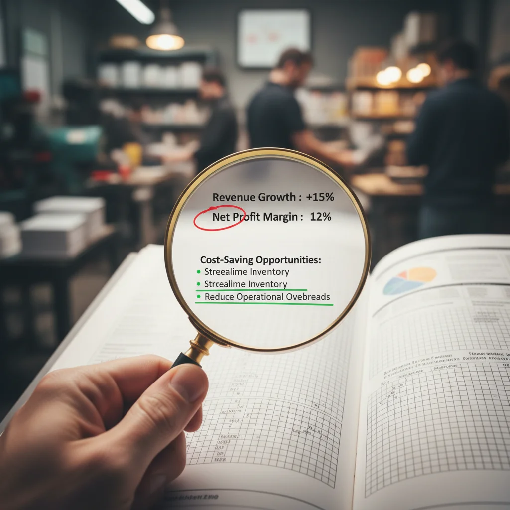 Analyzing financial reports for cost-saving opportunities