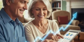 Senior couple reviewing 2026 Social Security COLA documents