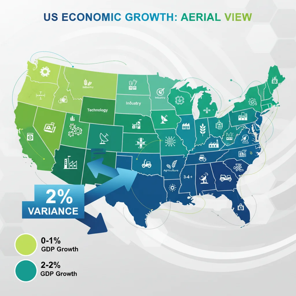 Regional Economic Disparities 2026: Analyzing US State GDP Growth Variance