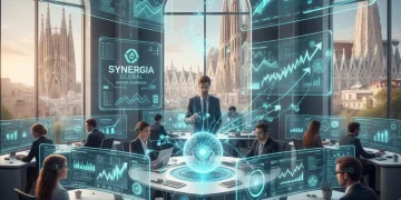 Artificial Intelligence boosting Spanish labor productivity concept