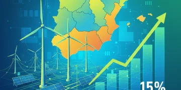 Spanish energy market evolution with renewable sources and savings forecast