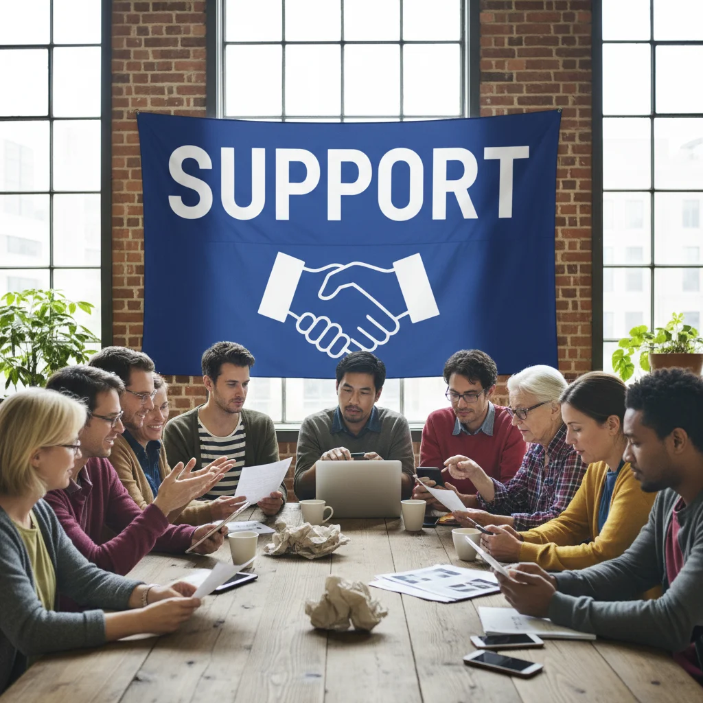 Consumers discussing warranty claim support and resources