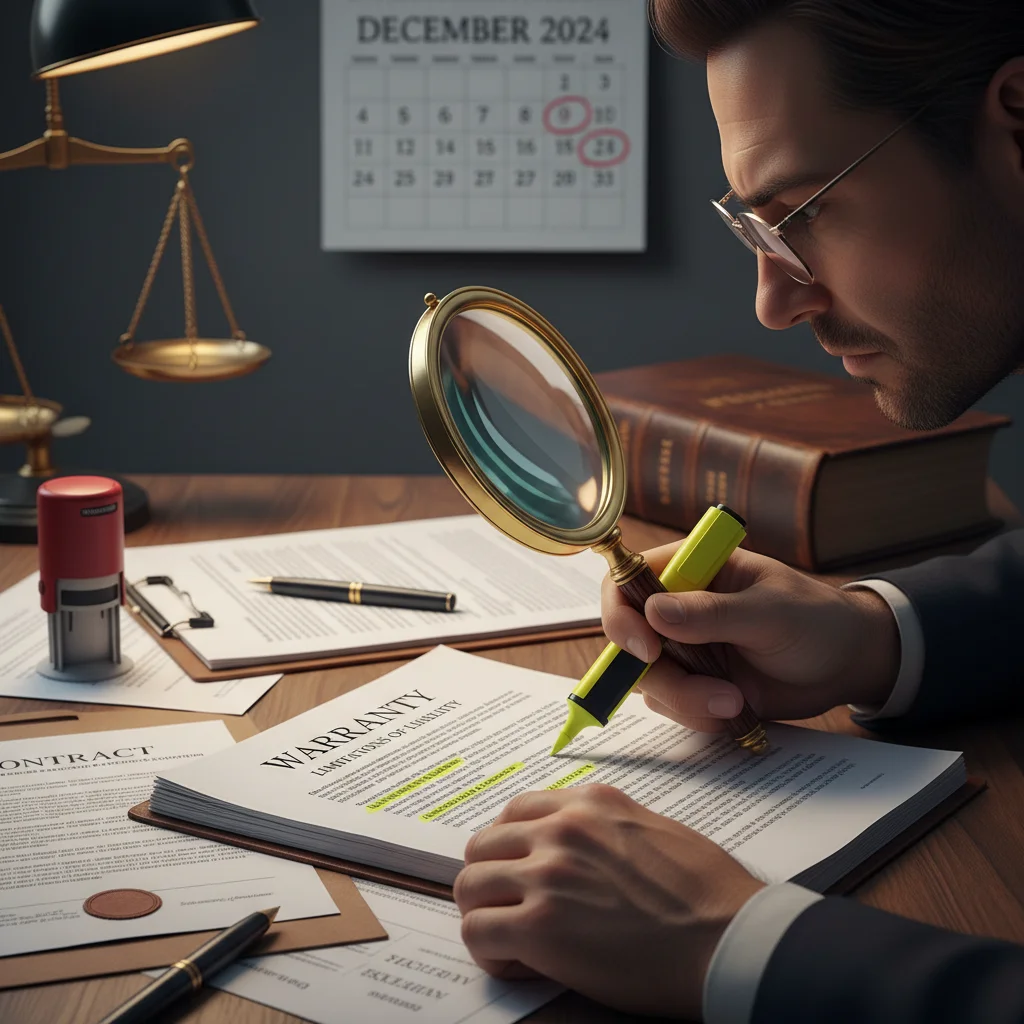 Reviewing complex warranty claim documents carefully
