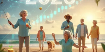 Happy retirees enjoying life, symbolizing successful retirement savings and financial freedom in 2026.
